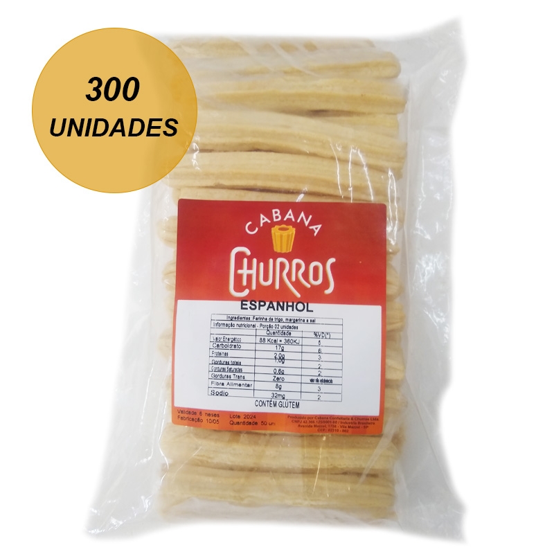 Foto Churros Espanhol ( 06 pacotes com 50 unidades cada )